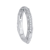 14K White Gold 1/3 ct Diamond Carizza Wedding Band