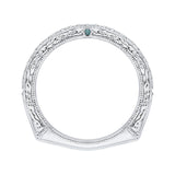 14K White Gold 1/3 ct Diamond Carizza Wedding Band