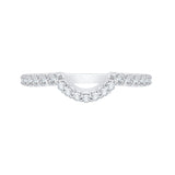 14K White Gold 1/3 ct Diamond Carizza Wedding Band