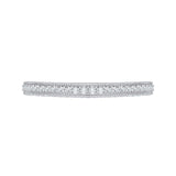 14K White Gold 1/3 ct Diamond Carizza Wedding Band