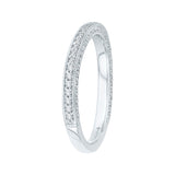 14K White Gold 1/3 ct Diamond Carizza Wedding Band