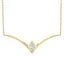 Diamond Chevron Bar Necklace