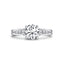 Round Diamond Accented Engagement Ring