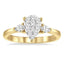 Pear Shape Diamond Lovebright Engagement Ring