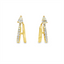 Diamond Huggie Hoop Earrings