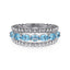 Bujukan Sterling Silver Blue Topaz Fashion Ring