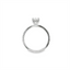 Oval Diamond Straight Band Engagement Ring