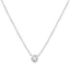Petite Bezel Solitaire Necklace