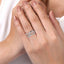 Sterling Silver White Sapphire Fashion Ring