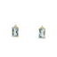 Aquamarine & Diamond Stud Earrings