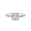 Princess-cut Diamond Halo Engagement Ring