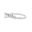 Round Diamond Straight Band Engagement Ring