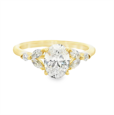 Oval Diamond Engagement Ring
