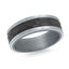 Men's Tantalum & Carbon Fiber Wedding Ring