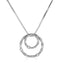 Sterling Silver Diamond Circle Pendant