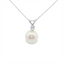 Pearl & Diamond Solitaire Pendant