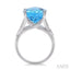 Oval Shape Gemstone & Diamond Ring