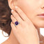 Cushion Shape Gemstone & Diamond Ring
