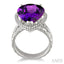 Pear Shape Gemstone & Halo Diamond Ring