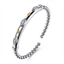 Bujukan Sterling Silver & 14k YG Bangle Bracelet