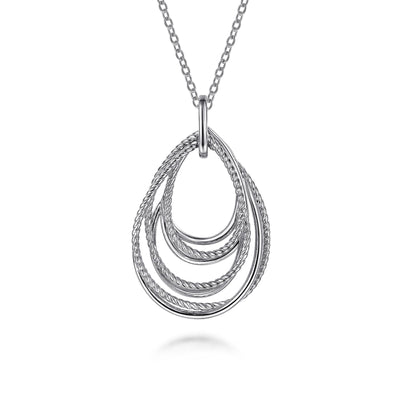 Sterling Silver Teardrop Pendant