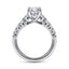 Oval Diamond Graduated Engagement Ring