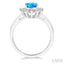 Oval Shape Gemstone & Halo Diamond Ring