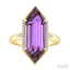 Evoque Gemstone Hexagon Shape & Diamond Ring
