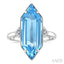 Evoque Gemstone Hexagon Shape & Diamond Ring