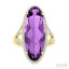 Evoque Gemstone Oval Shape & Halo Diamond Ring