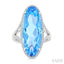 Oval Shape Gemstone & Halo Diamond Ring