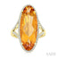Evoque Gemstone Oval Shape & Halo Diamond Ring