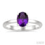Oval Shape Gemstone Solitaire Ring
