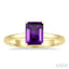 Emerald Shape Gemstone Solitaire Ring