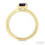 Oval Shape Gemstone Solitaire Ring