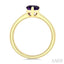 Pear Shape Gemstone Solitaire Ring