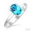 Oval Shape Gemstone Solitaire Ring