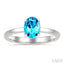 Oval Shape Gemstone Solitaire Ring