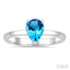 Pear Shape Gemstone Solitaire Ring
