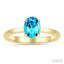 Oval Shape Gemstone Solitaire Ring