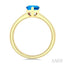 Pear Shape Gemstone Solitaire Ring