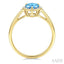 Pear Shape Gemstone & Halo Diamond Ring