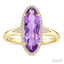 Oval Shape Gemstone & Halo Diamond Ring