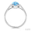 Evoque Gemstone Marquise Shape & Halo Diamond Ring