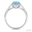 Pear Shape Gemstone & Halo Diamond Ring
