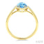 Evoque Gemstone Marquise Shape & Halo Diamond Ring