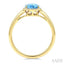Evoque Gemstone Oval Shape & Halo Diamond Ring