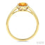 Evoque Gemstone Oval Shape & Halo Diamond Ring