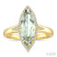 Evoque Gemstone Marquise Shape & Halo Diamond Ring