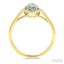 Evoque Gemstone Marquise Shape & Halo Diamond Ring